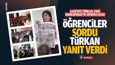 Gazeteci Türkan, TOKİ Dumlupınar’ın konuğu oldu