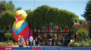 Gaziantep Hayvanat Bahçesi'ni 3 günde 27 bin kişi ziyaret etti