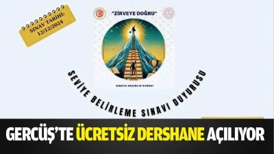 Gercüş’te ücretsiz dershane açılıyor