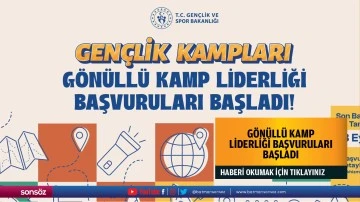 Gönüllü kamp liderliği başvuruları başladı