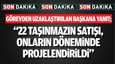 Görevden uzaklaştırılan başkana yanıt