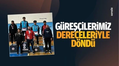 Güreşçilerimiz dereceleriyle döndü