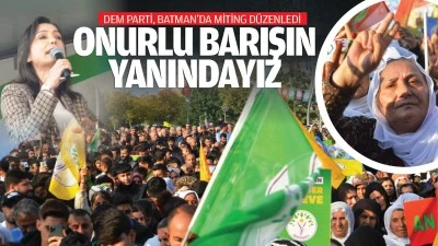  “Onurlu barışın yanındayız”