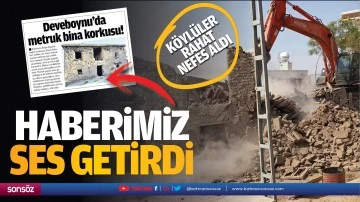 Haberimiz ses getirdi