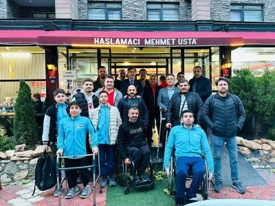 Hamidi, engelli basketçileri ağırladı