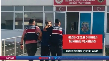 Hapis cezası bulunan hükümlü yakalandı