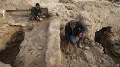 Harran'da 11. yüzyıla ait medresenin derslik bölümü gün yüzüne çıkarıldı