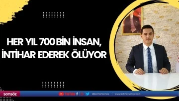 Her yıl 700 bin insan, intihar ederek ölüyor