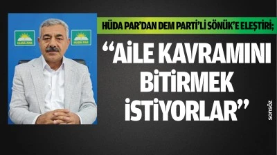 Hüda Par’dan DEM Parti’li Sönük’e eleştiri