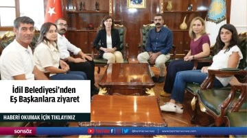 İdil Belediyesi’nden Eş Başkanlara ziyaret