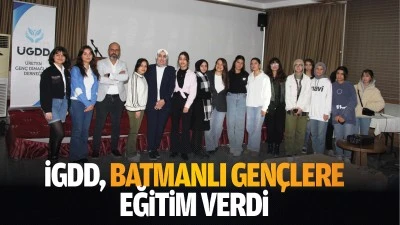 İGDD, Batmanlı Gençlere eğitim verdi