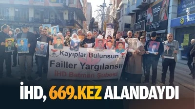 İHD, 669.kez alandaydı