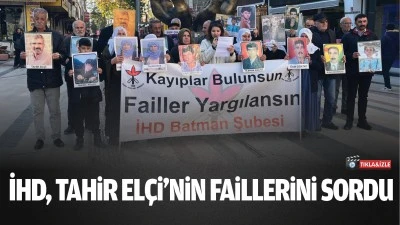 İHD, Tahir Elçi’nin faillerini sordu