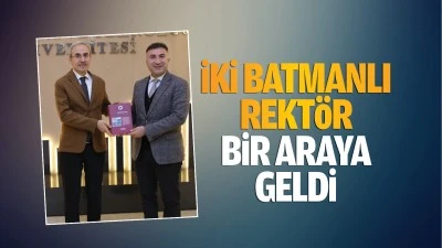 İki Batmanlı Rektör bir araya geldi