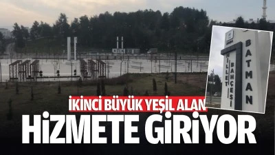 İkinci büyük yeşil alan hizmete giriyor