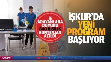 İş arayanlara duyuru; 840 kişilik kontenjan açıldı