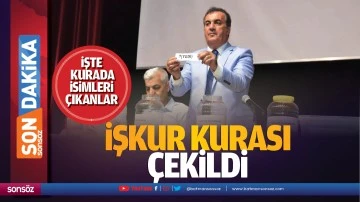 İŞKUR kurası çekildi; İşte kurada isimleri çıkanlar