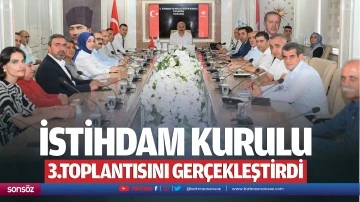 İstihdam Kurulu 3.toplantısını gerçekleştirdi