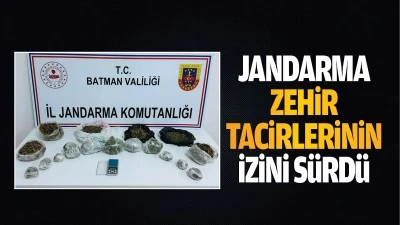 Jandarma, zehir tacirlerinin izini sürdü