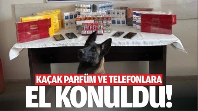 Kaçak parfüm ve telefonlara el konuldu!