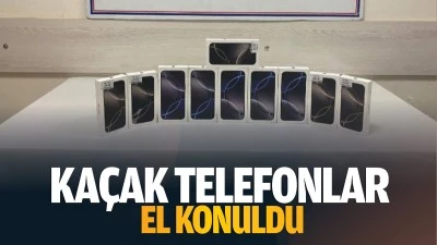 Kaçak telefonlara el konuldu