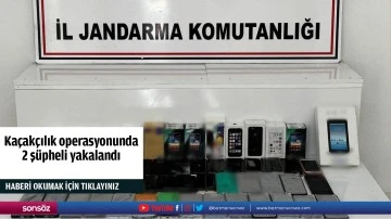 Kaçakçılık operasyonunda 2 şüpheli yakalandı