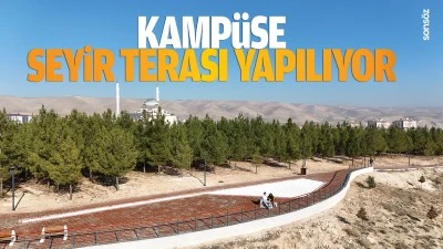 Kampüse seyir terası yapılıyor