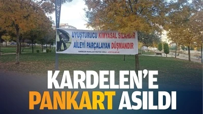 Kardelen’e pankart asıldı