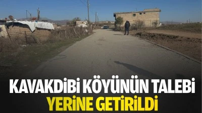 Kavakdibi Köyünün talebi yerine getirildi