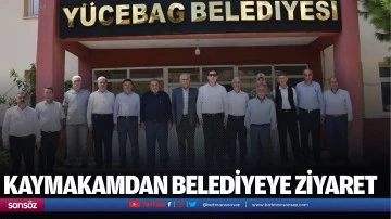 Kaymakamdan belediyeye ziyaret