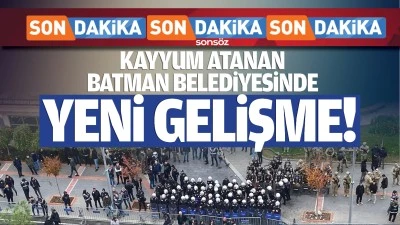 Kayyum atanan Batman Belediyesinde yeni gelişme