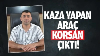 Kaza yapan araç korsan çıktı!