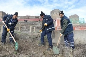 Kentteki mezarlıklarda düzenli temizlik yapılıyor