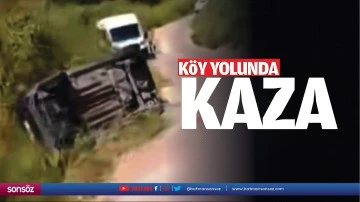 Köy yolunda kaza