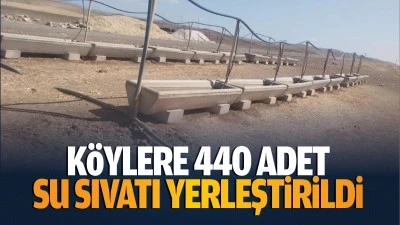 Köylere 440 adet su sıvatı yerleştirildi