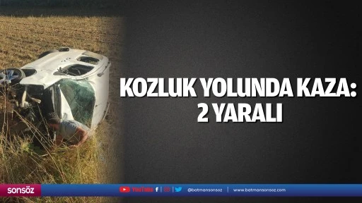 Kozluk yolunda kaza 2 yaralı