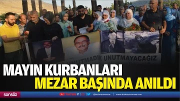 Mayın kurbanları, mezar başında anıldı