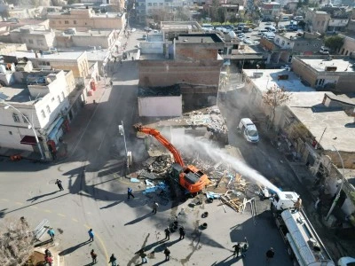 Midyat’taki Estel çarşısına yıkım işlemleri son aşamaya geldi