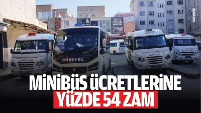 Minibüs ücretlerine yüzde 54 zam…