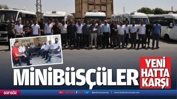 Minibüsçüler yeni hatta karşı