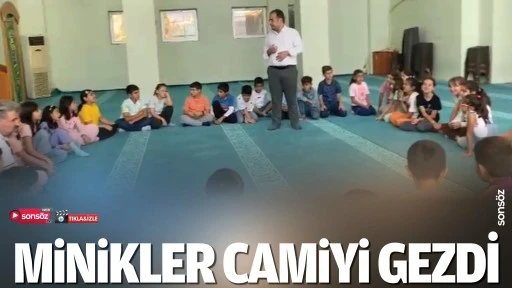 Minikler camiyi gezdi