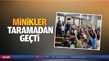 Minikler diş taramasından geçti