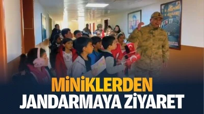 Miniklerden jandarmaya ziyaret…