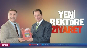 Yeni rektöre ziyaret 