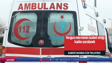  Yorgun merminin isabet ettiği kadın yaralandı