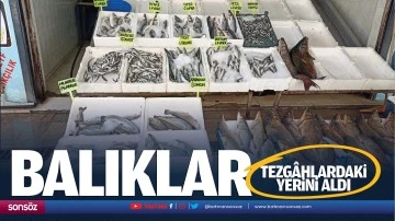 Balıklar tezgâhlardaki yerini aldı