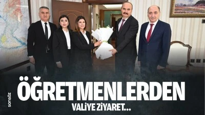 Öğretmenlerden valiye ziyaret…