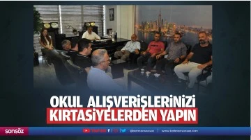 “Okul alışverişlerinizi kırtasiyelerden yapın”