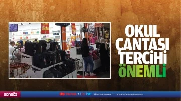 Okul çantası tercihi önemli