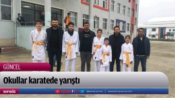 Okullar karatede yarıştı